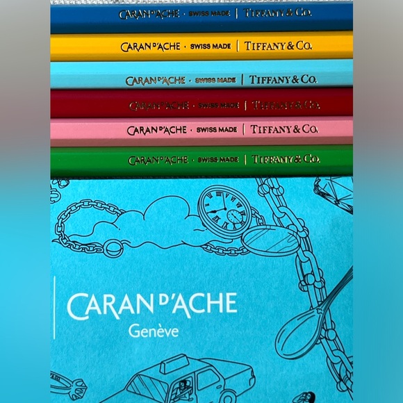✏️ TIFFANY & CO. X CARAN D’ACHE PENCILS & NOTEBOOK & POUCH BUNDLE ✏️ NWT ✏️ - Picture 13 of 16